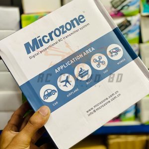 This is the new Microzone MC6C-M Radio set from Microzone. This has all of the same great features as the very popular Microzone MC6C set but has a more slim, compact design with digital trims and flush mounted, push button mixer settings with lock facility. MicroZone are an established radio manufacturer to the UK, with many years experience manufacturing for other companies MicroZone have taken the bold step to build their own brand. Having noticed a BIG gap in the market for top quality radio systems at great prices it was decided to launch MicroZone with the MC6A, a 6 channel 2.4GHz multi option radio system. Designed and built to work with Aircraft, Cars, Lorries, Quads and Boats this really is the start of a great new radio system.