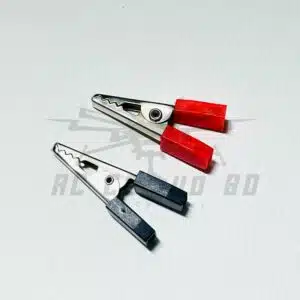 Crocodile Clips 1 Pair Alligator Clip (Red + Black)